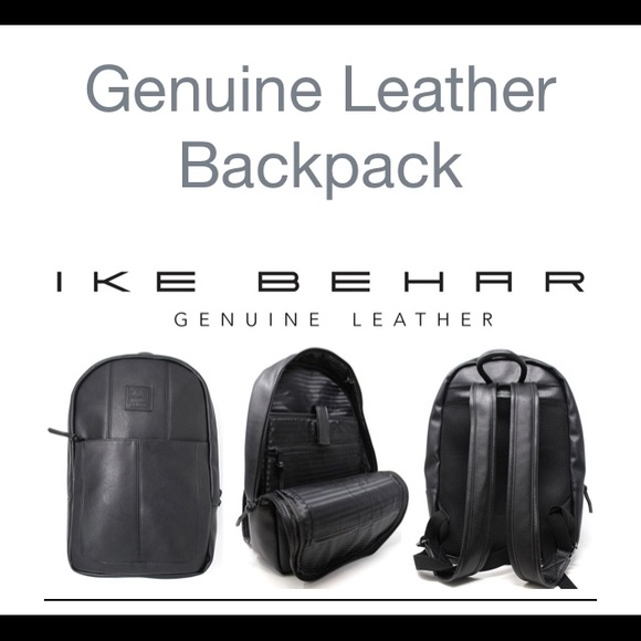 🌟HOST PICK🌟Ike Behar Gen. Leather Backpack NWT - Picture 4 of 4